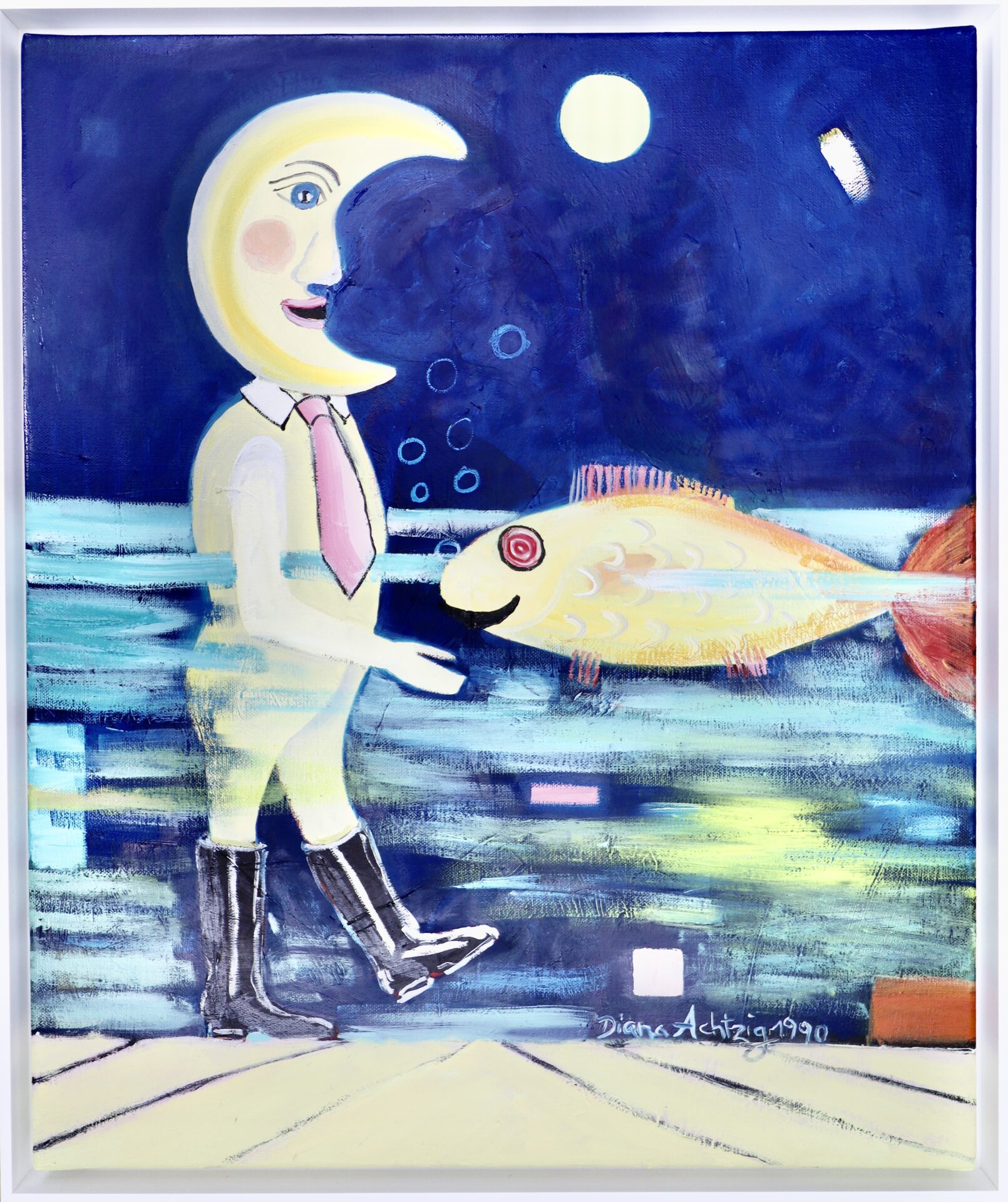 Viewing Room - Spirituelle und moderne Kunst von Diana Achtzig, Fischmotive als Ausdruck des Glaubens