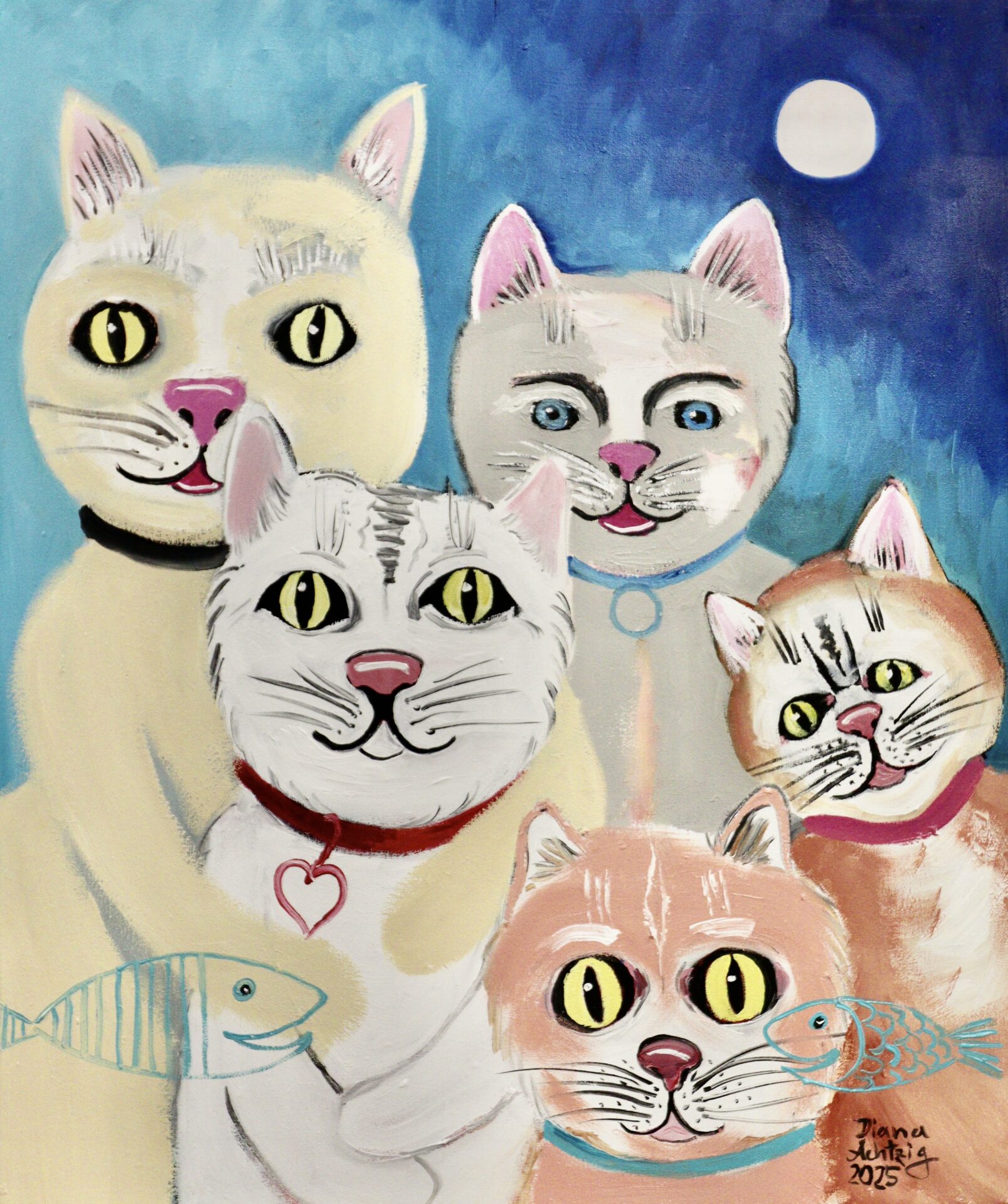 Bilder der Hoffnung – Ölbilder auf recycelter Leinwand von Diana Achtzig

Die Serie „Bilder der Hoffnung“ präsentiert exklusive Ölbilder auf recycelter Leinwand, jedes ein handgefertigtes Einzelstück. Diana Achtzig verbindet in diesen Werken zeitgenössische Malerei, christliche Symbolik und spirituelle Tiefe. Jedes Ölbild erzählt von Glaube, Schutz, Fürsorge und innerer Zuversicht – ideale Kunstwerke für Sammler und Liebhaber zeitgenössischer christlicher Kunst.

Die Verwendung recycelter Leinwände macht jedes Werk nicht nur nachhaltig, sondern verleiht ihm auch eine einzigartige Oberflächenstruktur, die Tiefe, Ausdruckskraft und Lebendigkeit verstärkt. Jedes Exemplar ist ein Unikat, das sich durch intensive Farbkraft und persönliche Handschrift der Künstlerin auszeichnet.

Warum diese Ölbilder besonders sind:

Einzelstücke / Unikate – nur einmal erhältlich

Christliche Symbolik – Hoffnung, Schutz, Glaube

Recycelte Leinwand – nachhaltig und einzigartig

Zeitgenössische Technik – modern, ausdrucksstark, poetisch

Handgemalt von Diana Achtzig – renommierte Künstlerin der Berliner Kunstszene

💙 Sichern Sie sich ein Original aus der Serie „Bilder der Hoffnung“ und bringen Sie spirituelle Kunst und positive Energie in Ihr Zuhause.