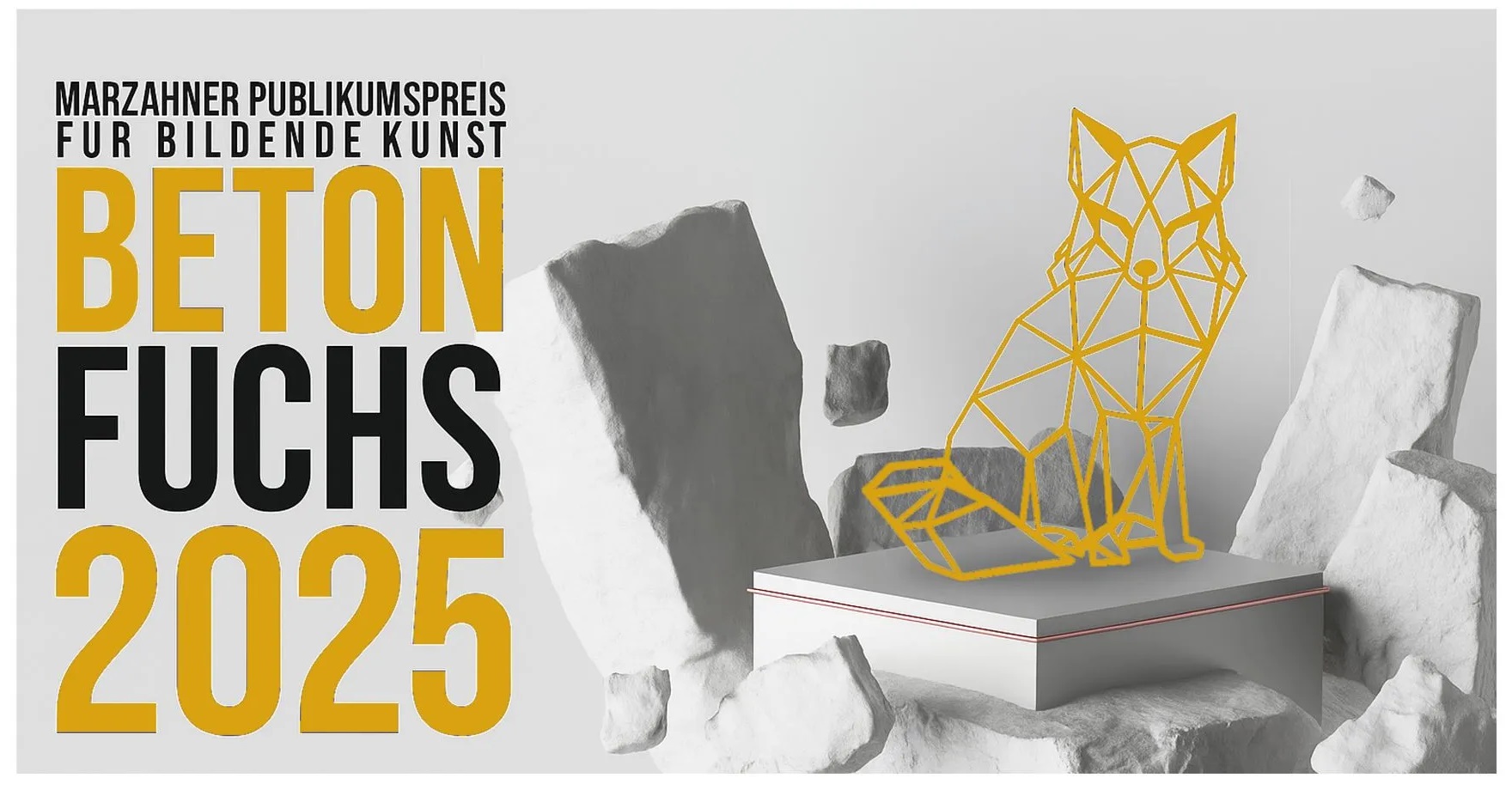 2025 – Gruppenausstellung „Beton Fuchs“ in der Projektraum Galerie M mit Diana Achtzig und ihrem abstrakten Original Wandbild